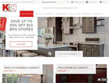 Tablet Screenshot of kitchencabinetkings.com